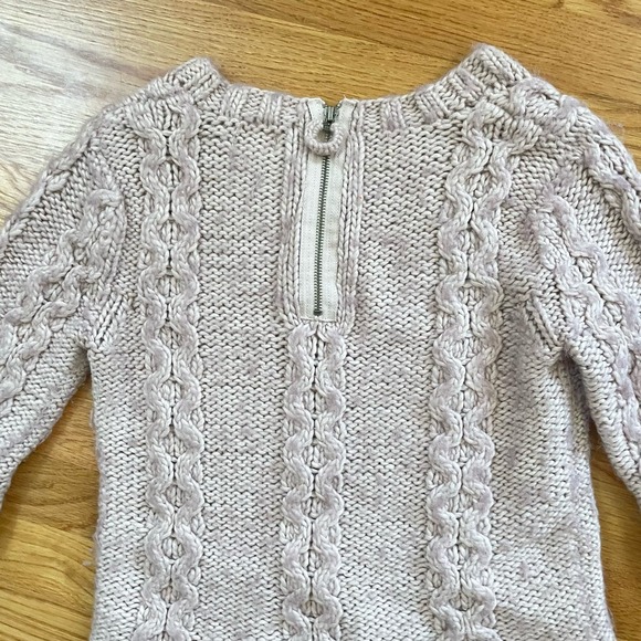 Madam P. Upcycled Cable Pullover Sweater sz.  M #AL - Picture 4 of 14